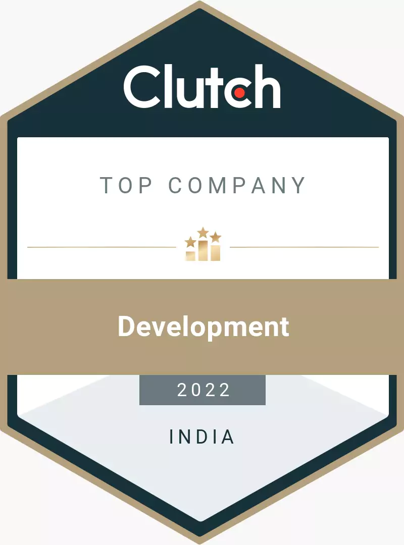 Top Clutch Development Company India 2022 Award